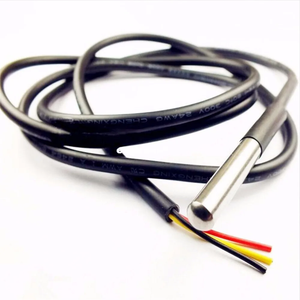 Пакет DS18b20 Из Нержавеющей стали Водонепроницаемый DS18b20 датчик температуры датчик температуры 18B20