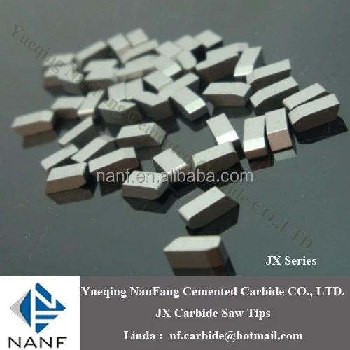 Customized YG6 YG8 good quality Tungsten Carbide Saw Tips for cutting wood,aluminium,metal