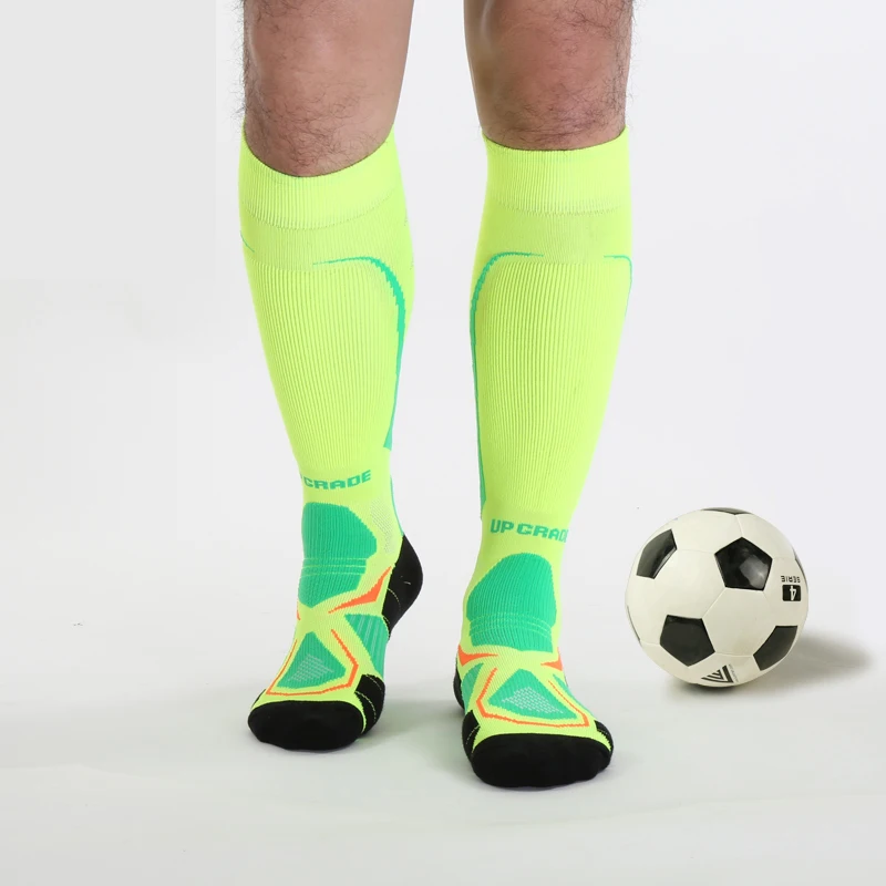 wholesale custom mature high quality knee high anti-slip professional football socks