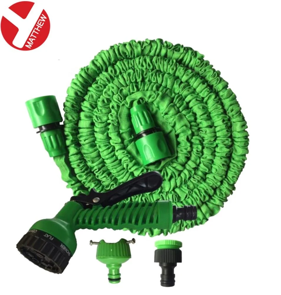 Гибкий автоматический расширяющийся шланг для сада и автомобиля с пластиковыми краскопультами