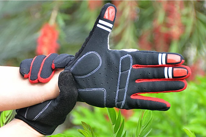 Cheap Winter Gloves Gel Palm Lycra Cycling Bike Gloves Damping Toweling Gloves