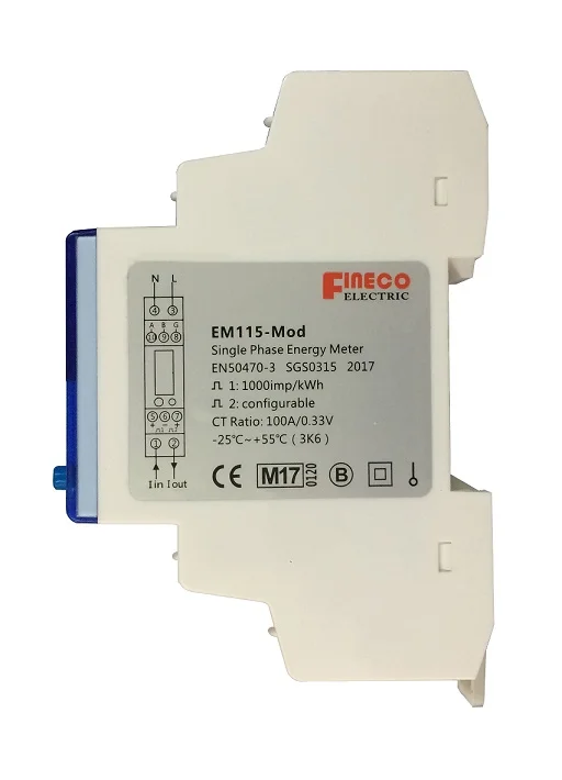 EM115-Mod 120/230V 100A smart electric energy meter