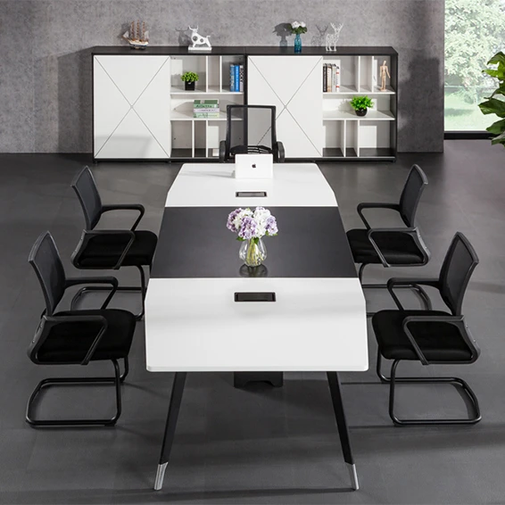 
High Quality Fashionable 10 Person Office Meeting Room Table Simple Design Conference Table 
