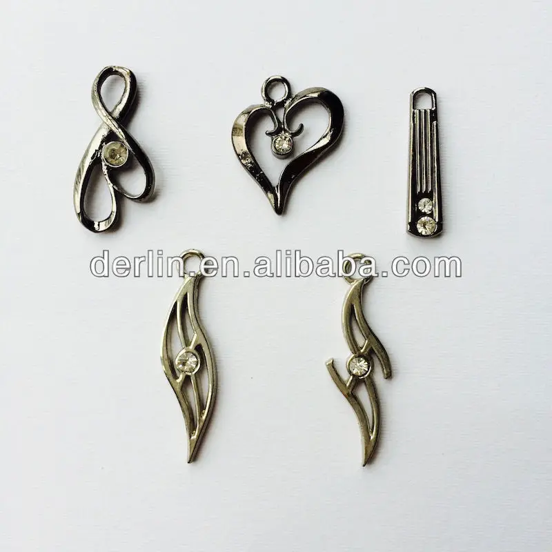 
Повешен позолоченный корпус покрытием отделки металлический ползунок горный хрусталь пулер застежки-молнии Tab 