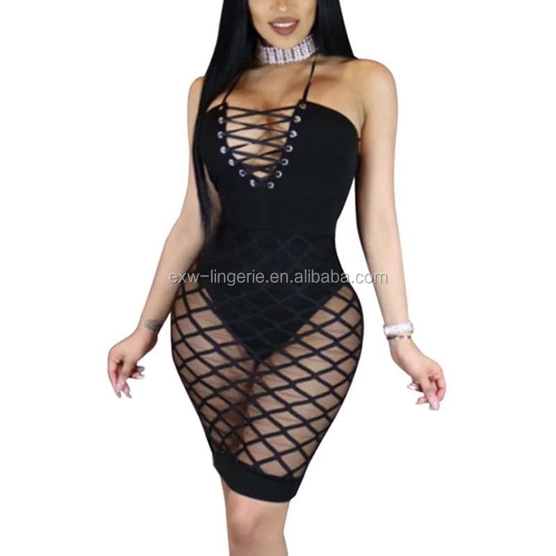 
Qmilch Sexy V Neck Spaghetti Strap Sheath Knee Length Dress Decoration 