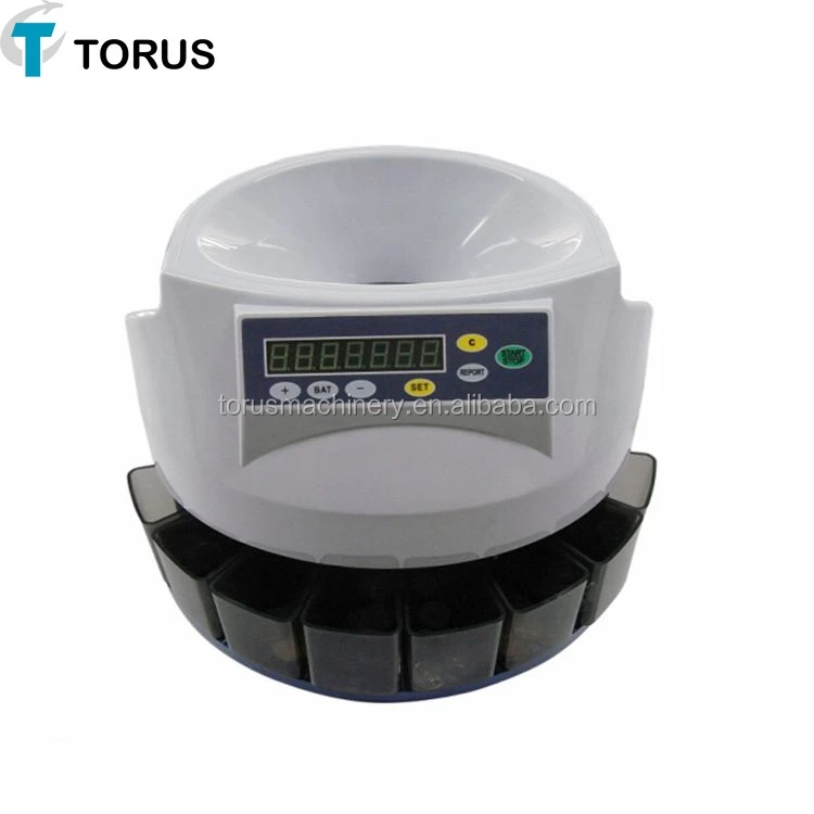 New low cost plastic coin counter With 8