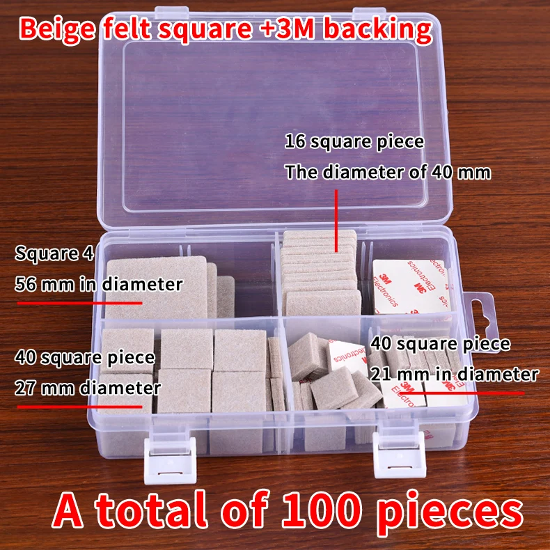 Wholesale High quality outdoor foot protector felt furniture sliding pads bulk felt pads for chair/table legs