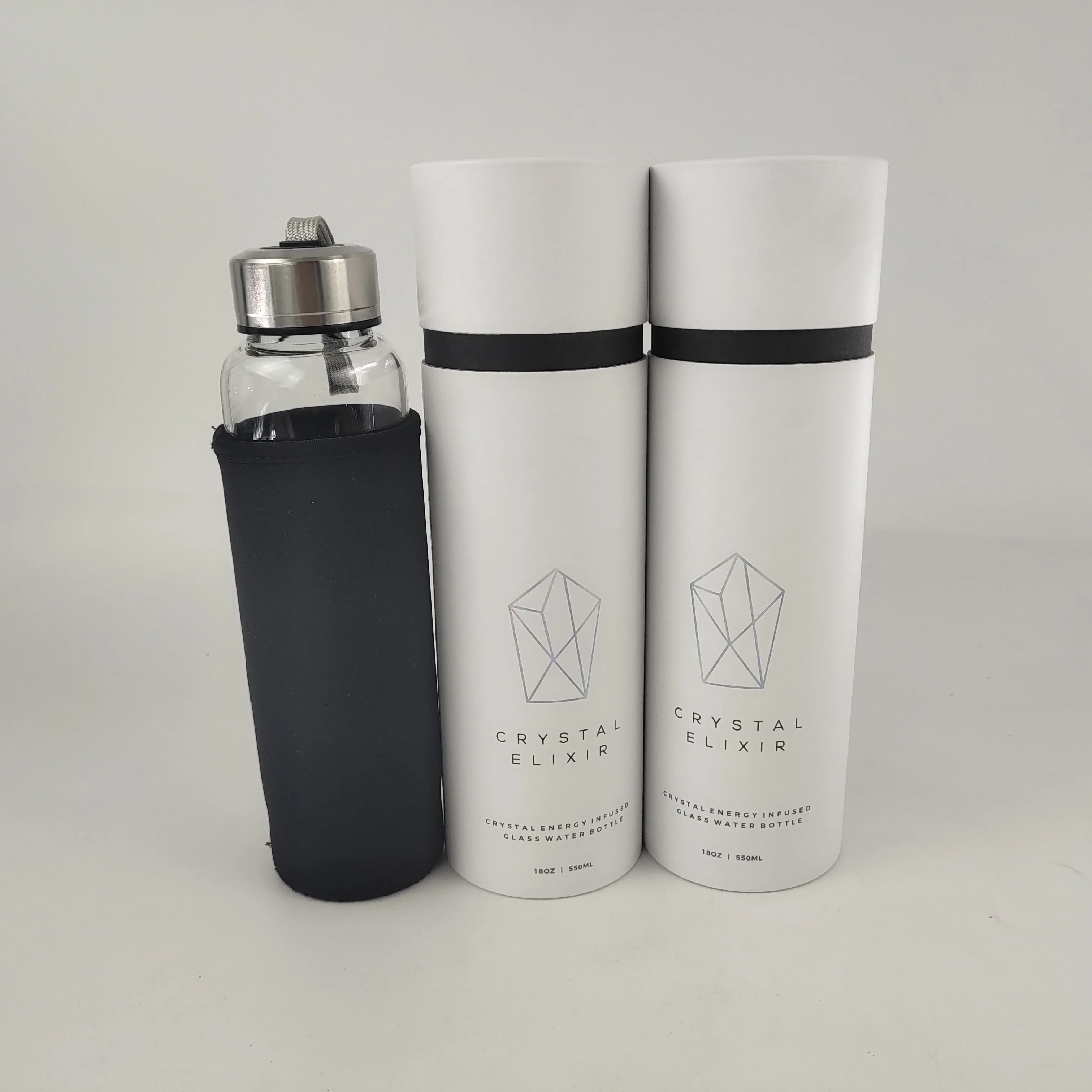 Round Box Packaging for Water Bottle Packaging Gift/water Packaging Kraft Paper Customized OEM Brand Custom Color Cylinder