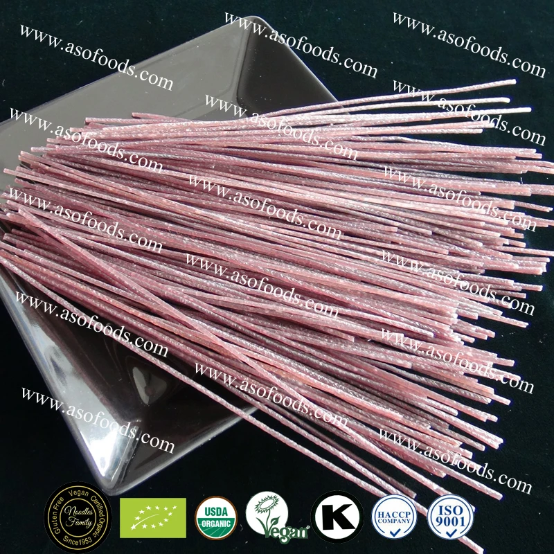 organic black rice gluten free vegan food packaged noodles pasta cila linguine spaghetti products production line bean nudels