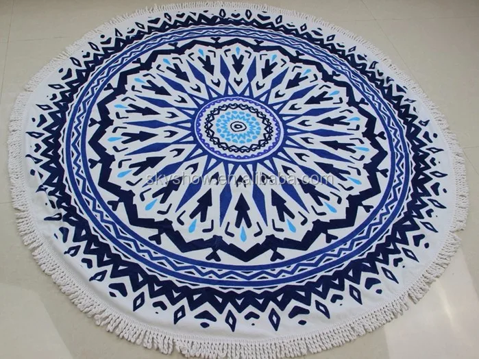 Watermelon Shaped Round Beach Towel