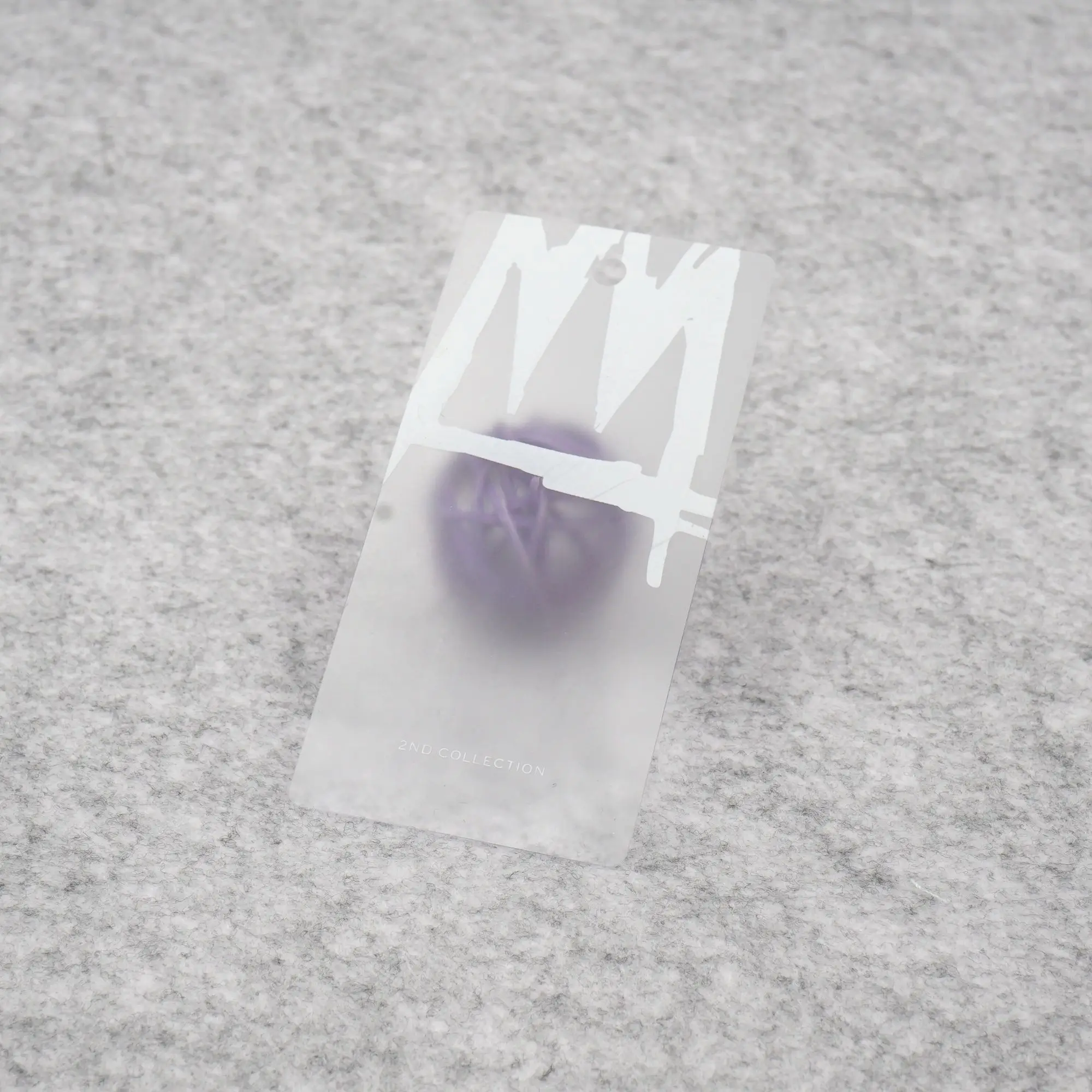 High Quality Custom logo Clothing Plastic hang Tags Semi clear Pvc Tag for Garment Brand Name Swing