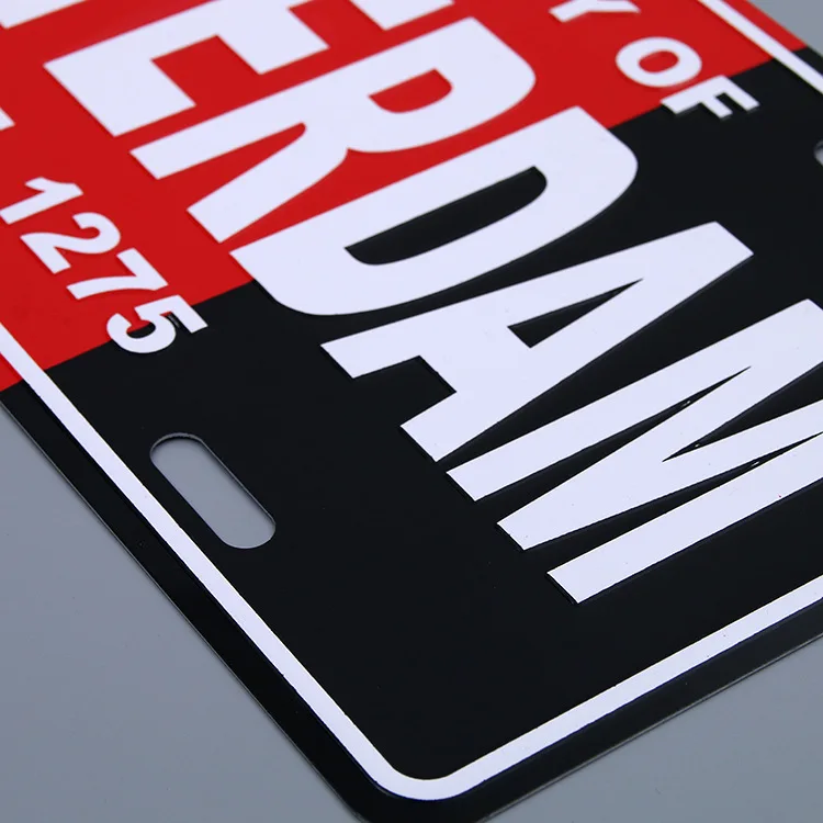 Amsterdam city printed souvenir car license plate