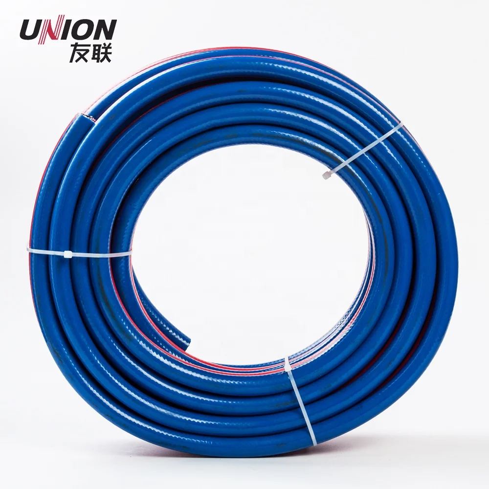 High working pressure pvc oxygen acetylene pipe air hose pvc double pipe high pressure hose