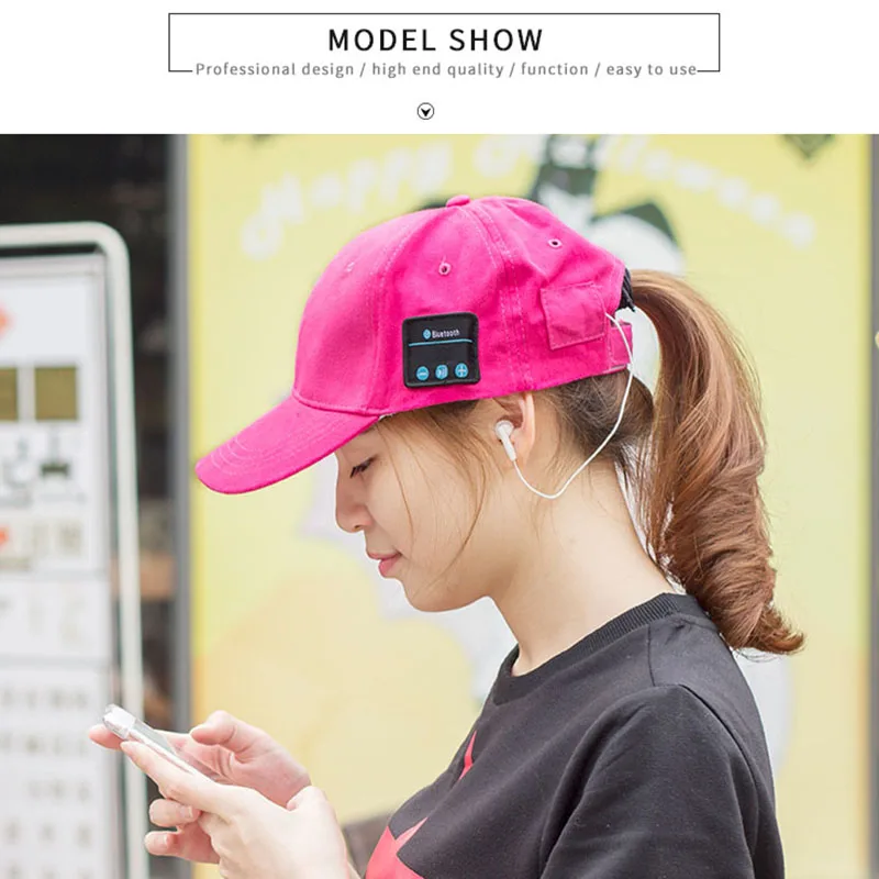 
Creatway Professional Smart Music Sun Hat Summer Sun Hat Black Baseball Hat With headset 