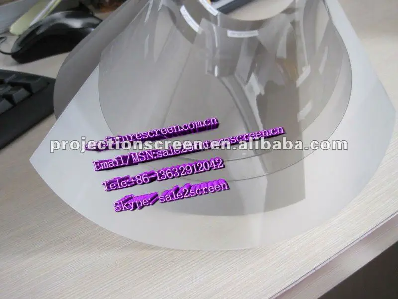 клей задней фильм проекционный экран, голографических экрана обратной проекции фильм, прозрачная пленка заднего