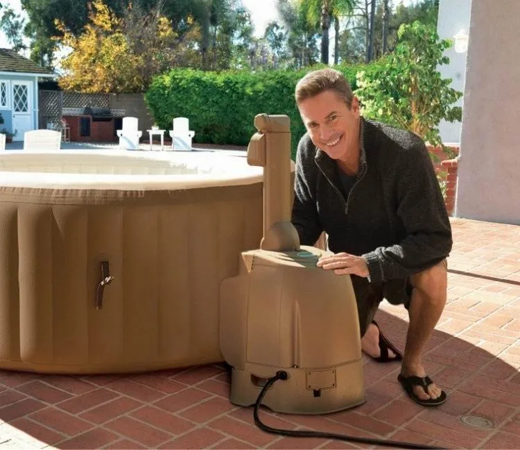 INTEX 28426 Inflatable Hot Tub Outdoor Bubble Massage Spa