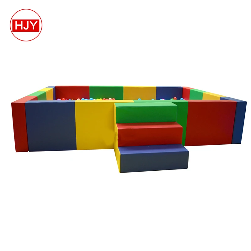 custom All white new design ball pit Kids Soft ball pool with slide Play for toddler