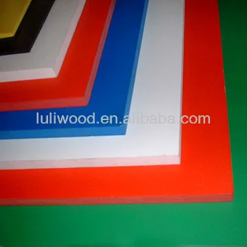 
18mm High quality pvc coating mdf from luli manufacture 