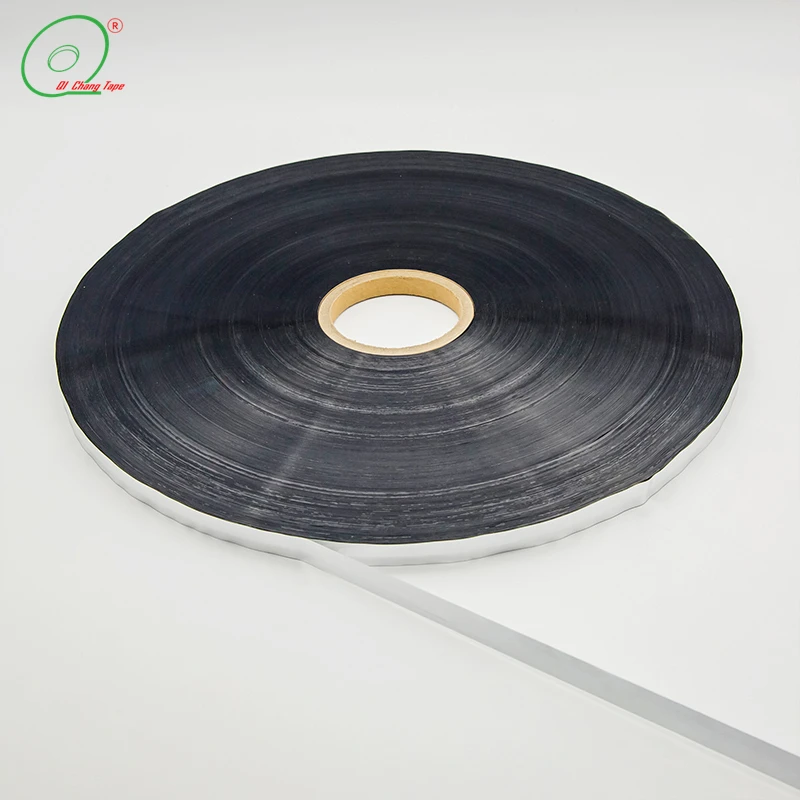 Hot Melt Adhesive Double Sided Antistatic  Aluminum Foil Film Permanent Bag Sealing Tape From Shanghai Qichang