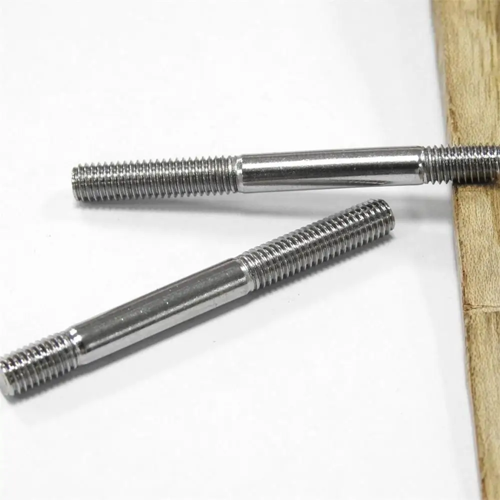 High Strength Steel Double End Threaded Head Stud Hex Bolt Type