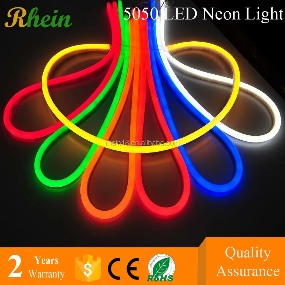 
ETL CE Waterproof 120V 220V 2835 5050 Led Flex Neon Lighting 