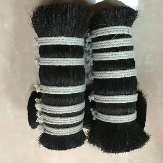 
Black Horse Tail Hair Horse Mane Hair With Top Quality 