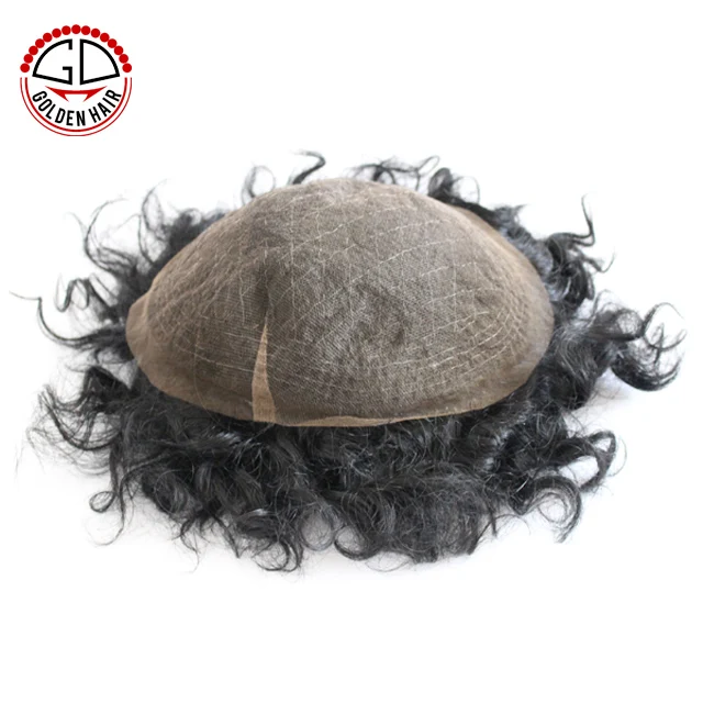 Short hair full lace bald head wig for men