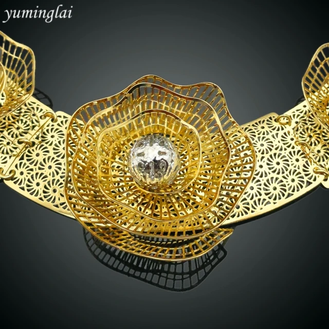 African wedding jewellery designed bridal jewelry set 24k gold dubai