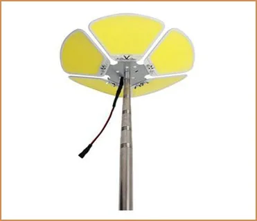 1500W 5 Panels Outdoor Rechargeable Portable Camping Fishing Rod Led Cob Light