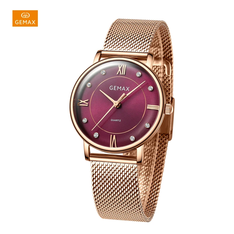 Новый дизайн, наручные часы, японский механизм, кварцевые наручные часы, женские кварцевые часы