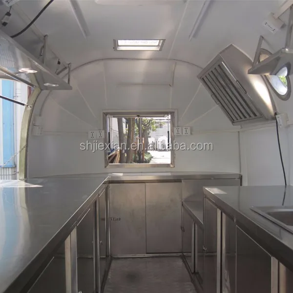 JX-BT400 Mini Camper Trailer/Food Catering Mobile Stainless Steel Food Truck