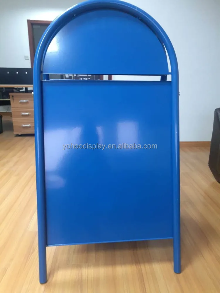 DM A1 double sided mental outdoor portable pavement sign with arch header