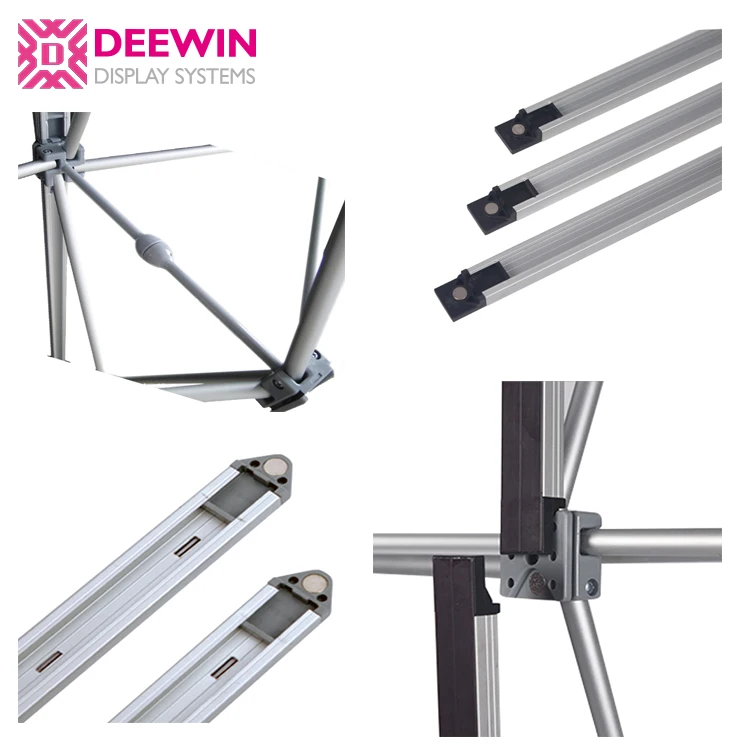 Portable Aluminum Pop Up Banner Display Stands for Exhibition and Events
