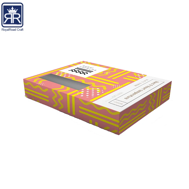 PB15032 japanese style cardboard paper food packaging folding storage box