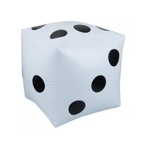 custom plastic inflatable large dice toy of kids