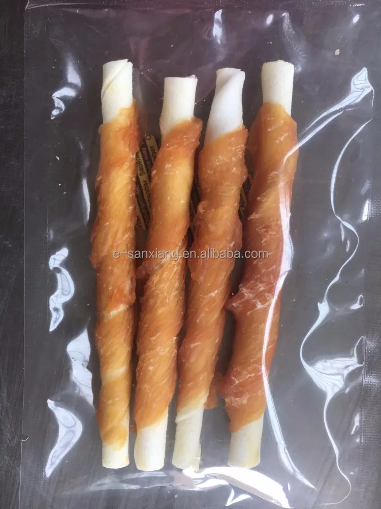 chicken wrap rawhide dog treats private label dog chews OEM pet foods factory