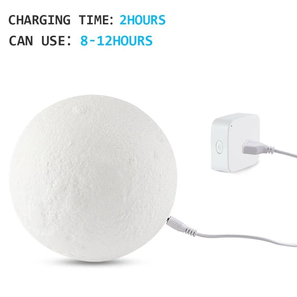 3D оптический ночник Лунная лампа