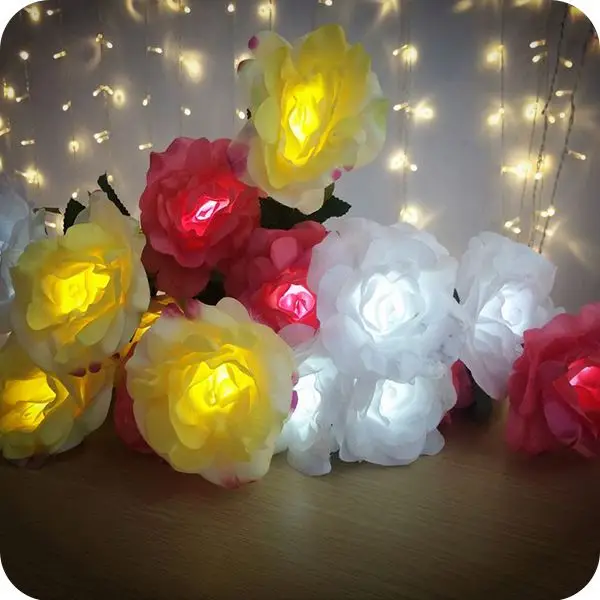 
China supplier Decorative wedding columns led rose light for Wedding decor/Valentines decor 