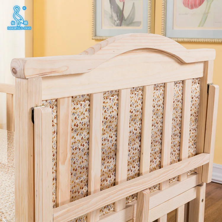 Wholesale Safety Design Solid Wood 24 kg Folding Pine wood / MDF Baby Playpen Bed For Living room/Babies and kids