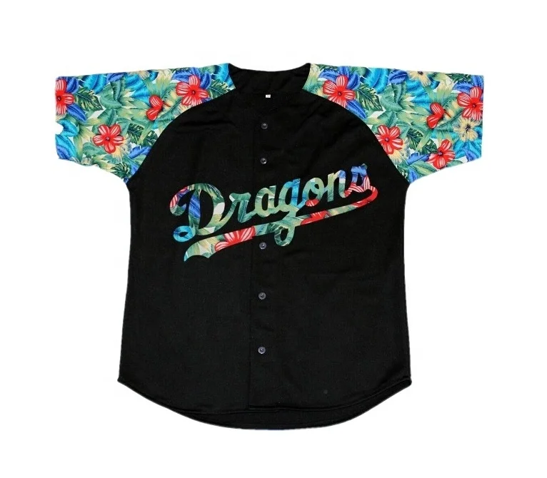 Fashion style digital sublimation printing silk screen printing & tackle twill available custom baseball jerseys