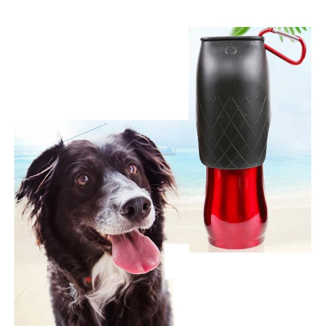 
300 600 750ml Stainless Steel Outdoor Travel Portable Pet Dog Drinking Water Bottle 