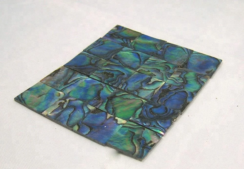 Iridescent Abalone Mother Of Pearl Shell Backsplash Wall Tiles Mosaics Panels Customized
