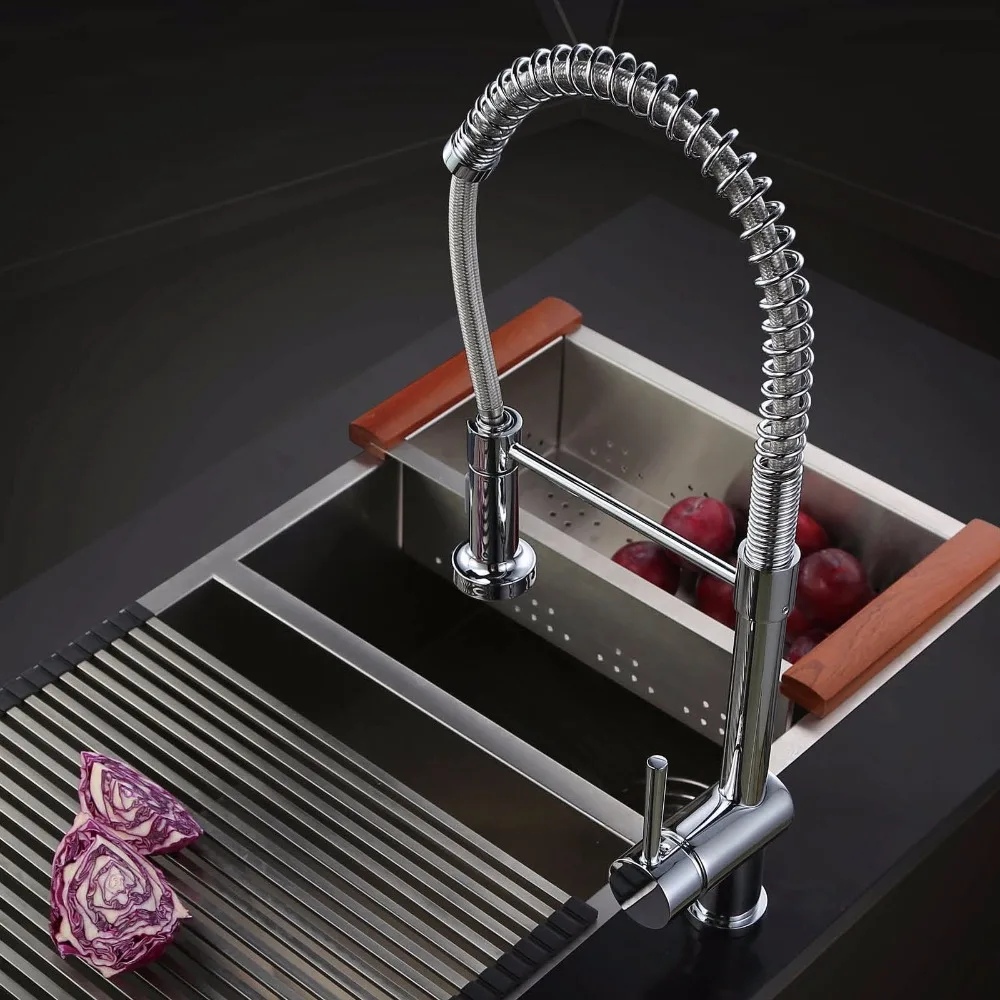 Kaiping spring loaded kitchen mixer faucet