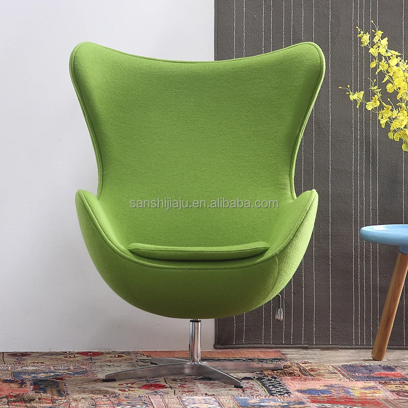 
Modern luxury used coffee shop furniture sofa fabric egg chair aviator 