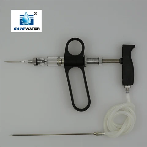 Automatic veterinary dose syringe gun livestock injection gun