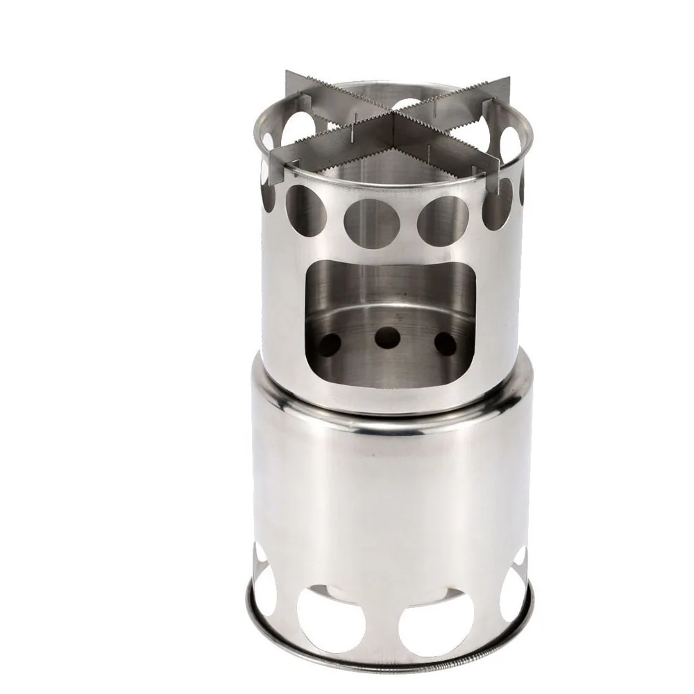 
Portable Wood Stove manufa Fire woods Furnace Outdoor Stove Cooking Burner Lightweight Stainless Steel Picnic Camping Wood Stove 