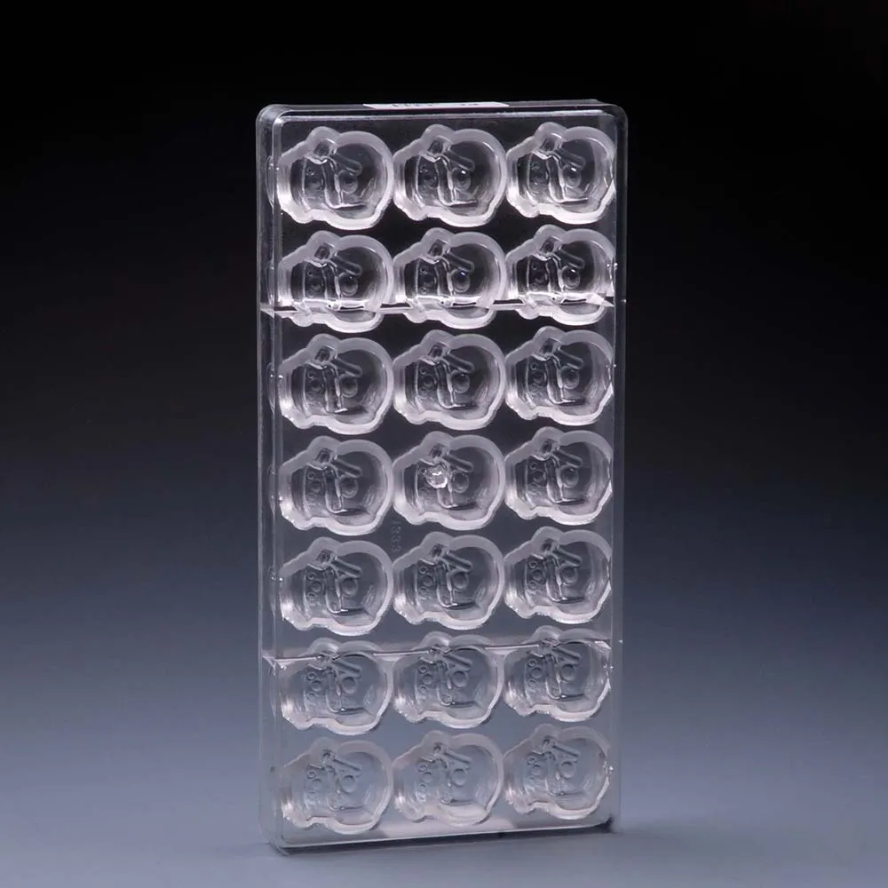 Пластиковая форма для шоколада с изображением снеговика