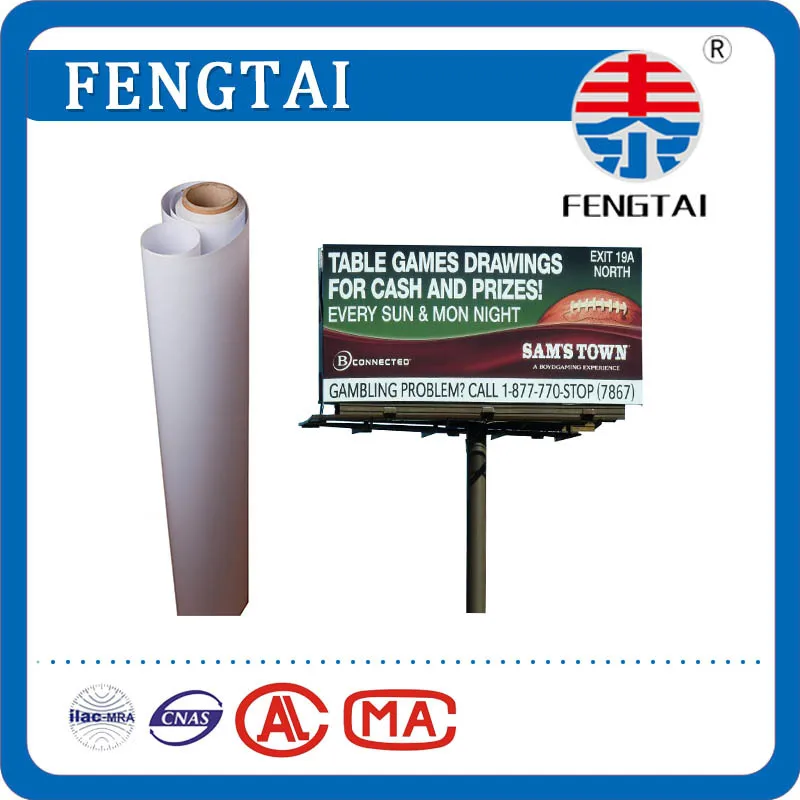 440 gsm( 13oz) 300d*500d 18*12 flex frontlit