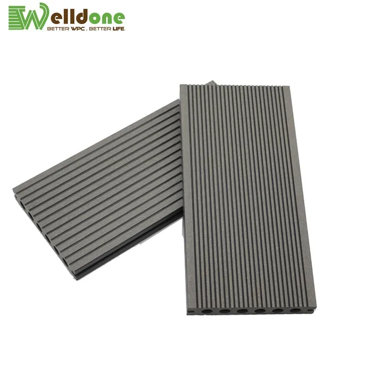 round hollow wood plastic composite wpc africa red oak timber exteror floor lumber plastic price wpc africa teak wood flooring