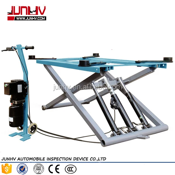 JH-2800S portable scissor aluminium hydraulic car lift ramps